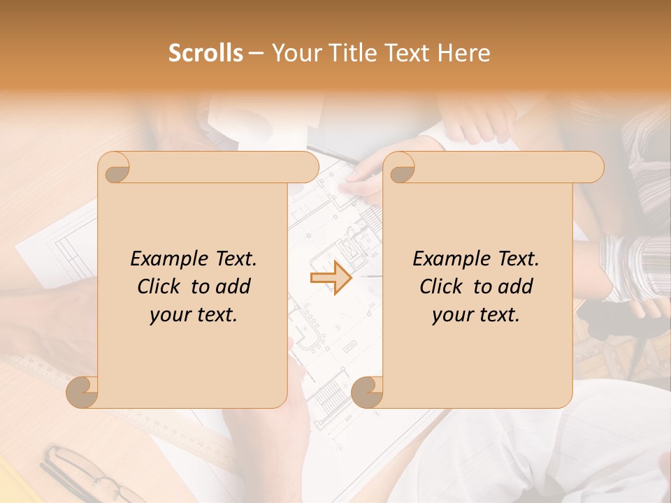 Pencil Helmet People PowerPoint Template