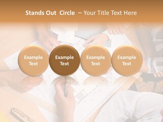 Pencil Helmet People PowerPoint Template