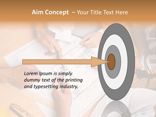 Pencil Helmet People PowerPoint Template