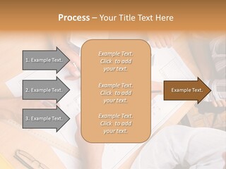Pencil Helmet People PowerPoint Template