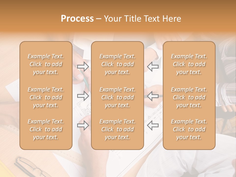 Pencil Helmet People PowerPoint Template