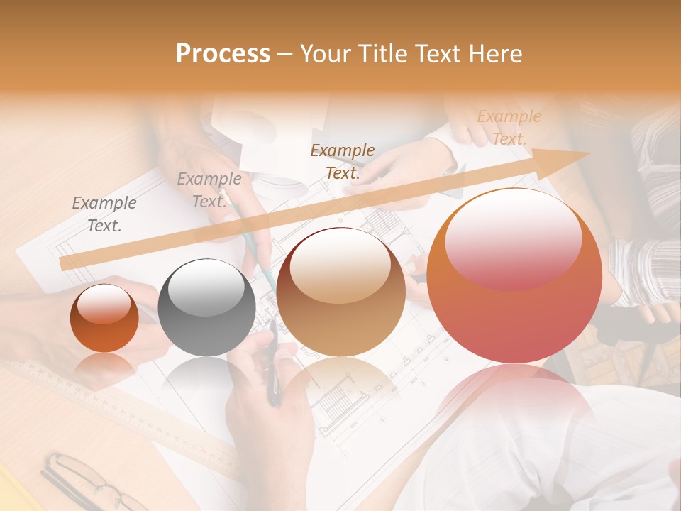 Pencil Helmet People PowerPoint Template