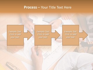 Pencil Helmet People PowerPoint Template