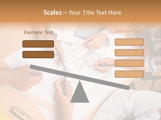 Pencil Helmet People PowerPoint Template