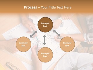 Pencil Helmet People PowerPoint Template