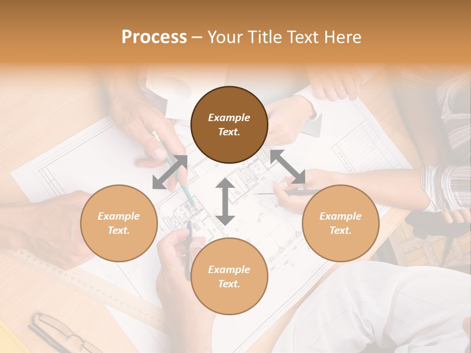 Pencil Helmet People PowerPoint Template