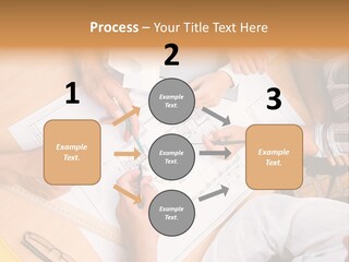 Pencil Helmet People PowerPoint Template