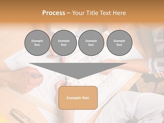 Pencil Helmet People PowerPoint Template