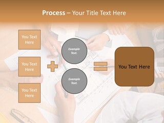 Pencil Helmet People PowerPoint Template
