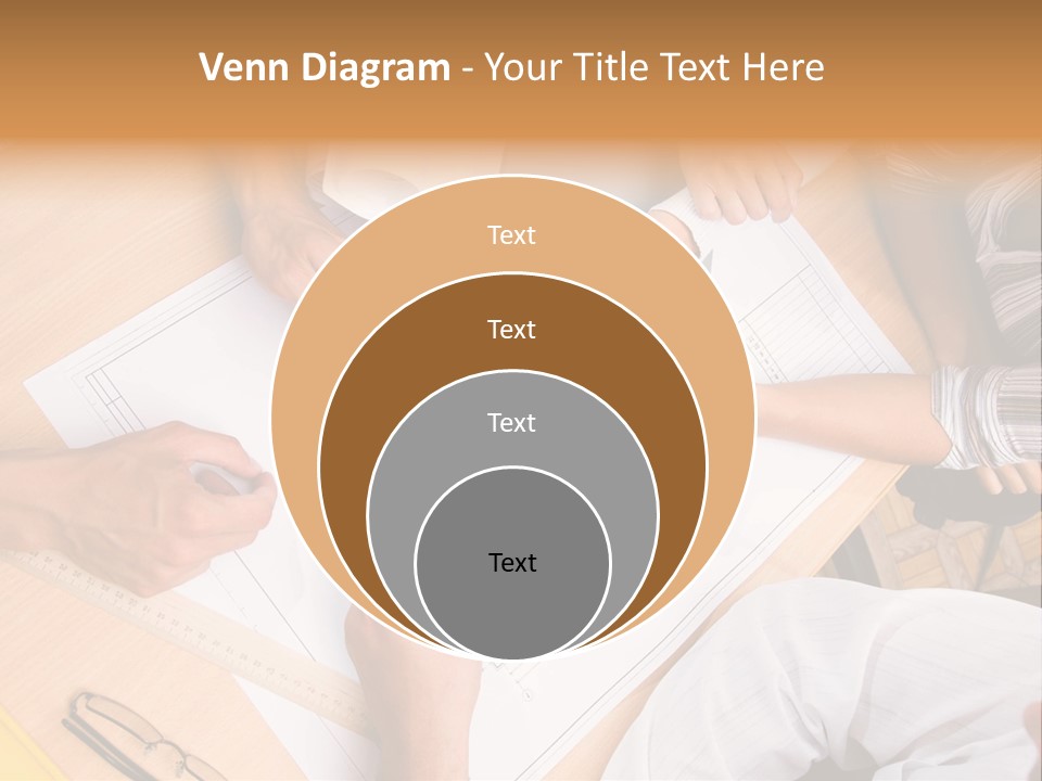 Pencil Helmet People PowerPoint Template