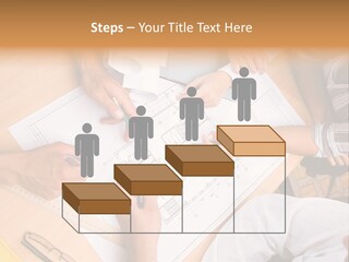 Pencil Helmet People PowerPoint Template