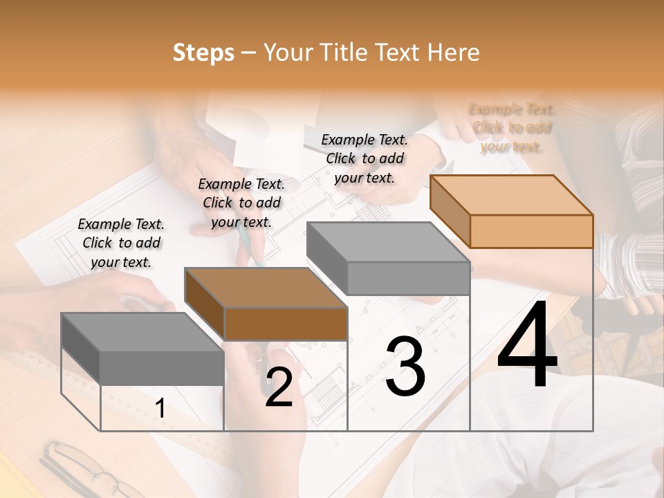 Pencil Helmet People PowerPoint Template