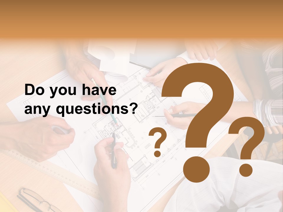 Pencil Helmet People PowerPoint Template