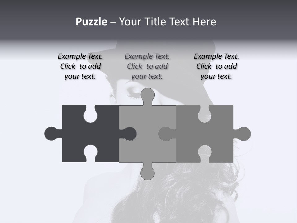 Women French Black PowerPoint Template