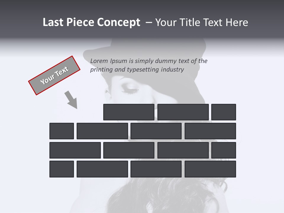 Women French Black PowerPoint Template