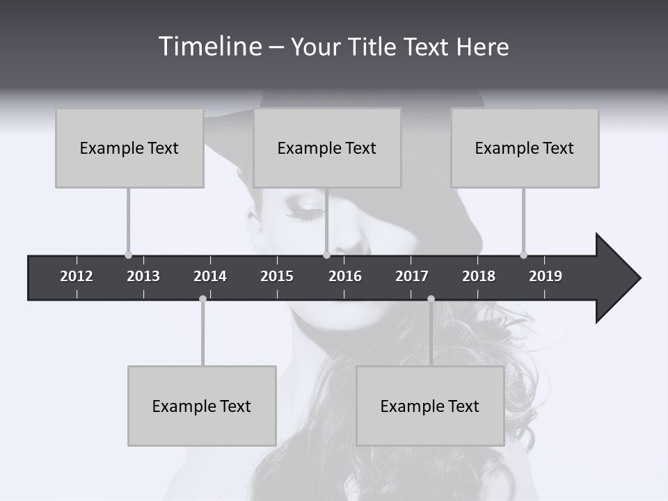 Women French Black PowerPoint Template