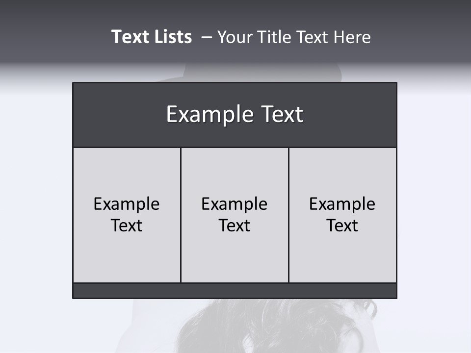 Women French Black PowerPoint Template