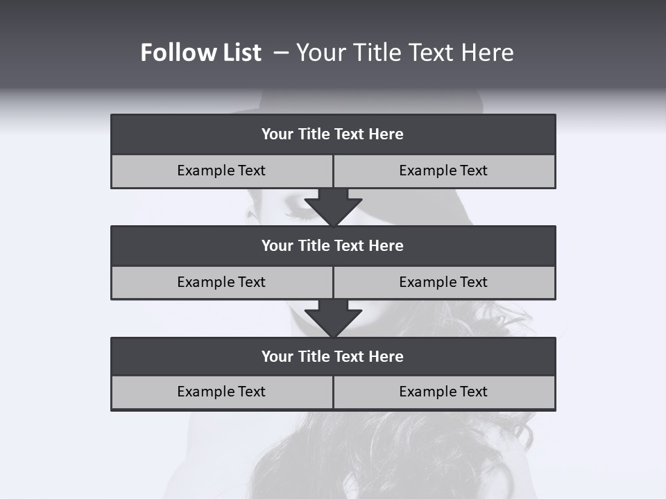 Women French Black PowerPoint Template