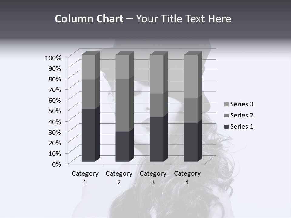 Women French Black PowerPoint Template