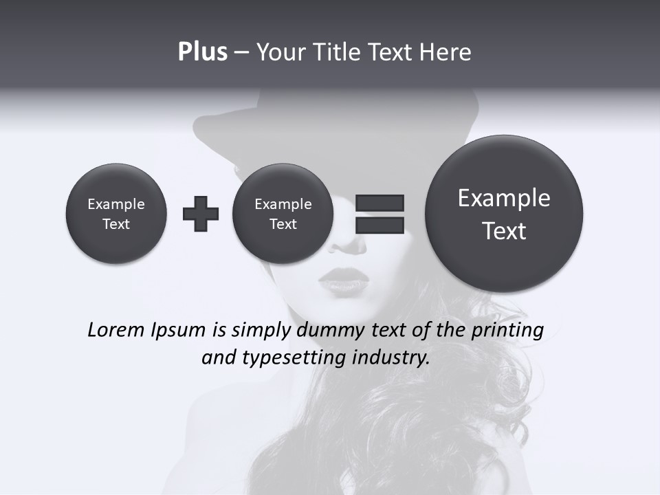 Women French Black PowerPoint Template