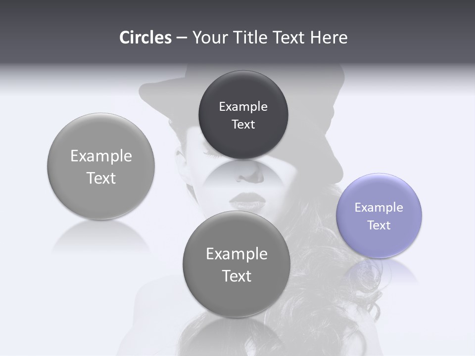 Women French Black PowerPoint Template