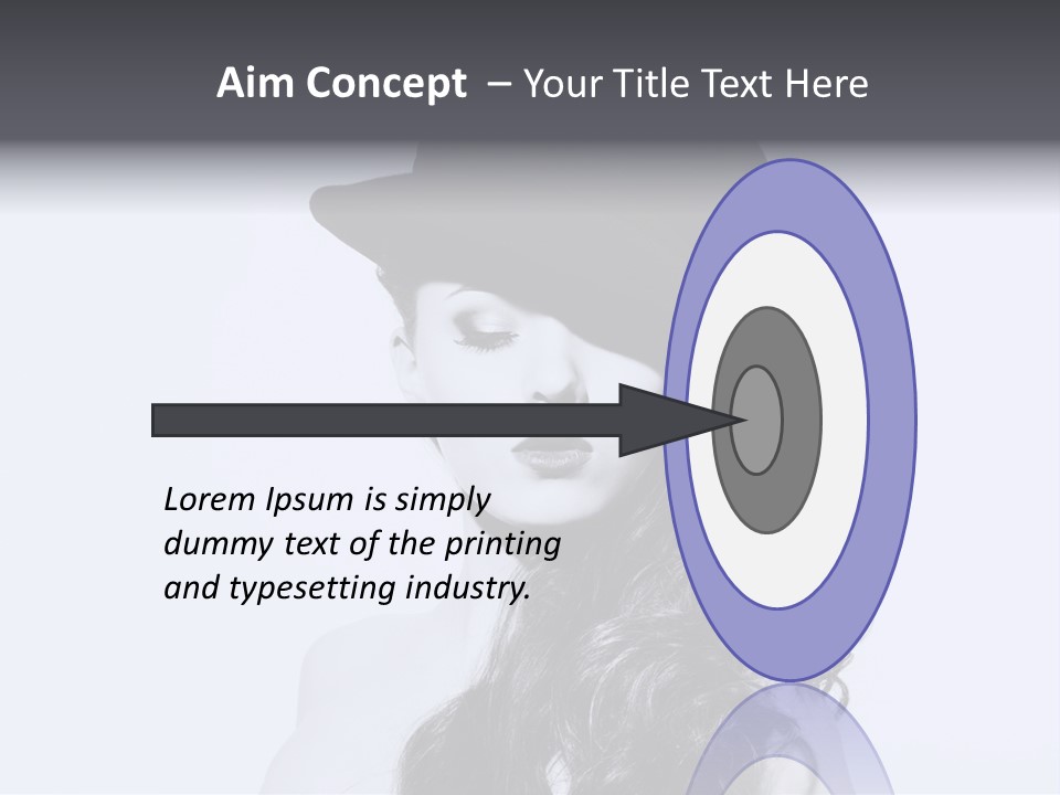 Women French Black PowerPoint Template