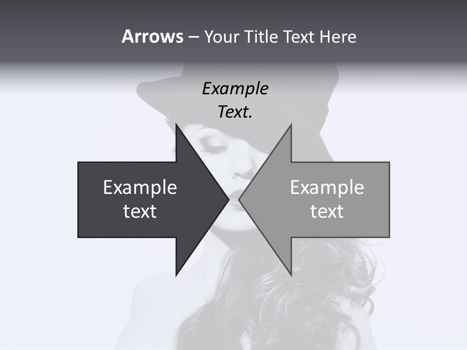 Women French Black PowerPoint Template