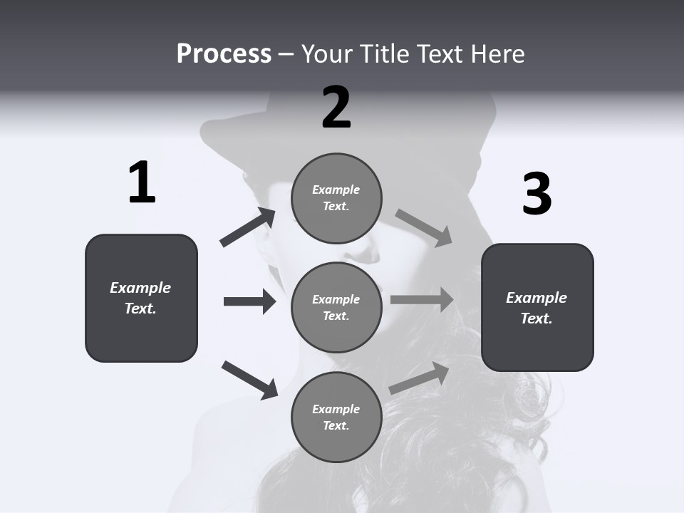 Women French Black PowerPoint Template