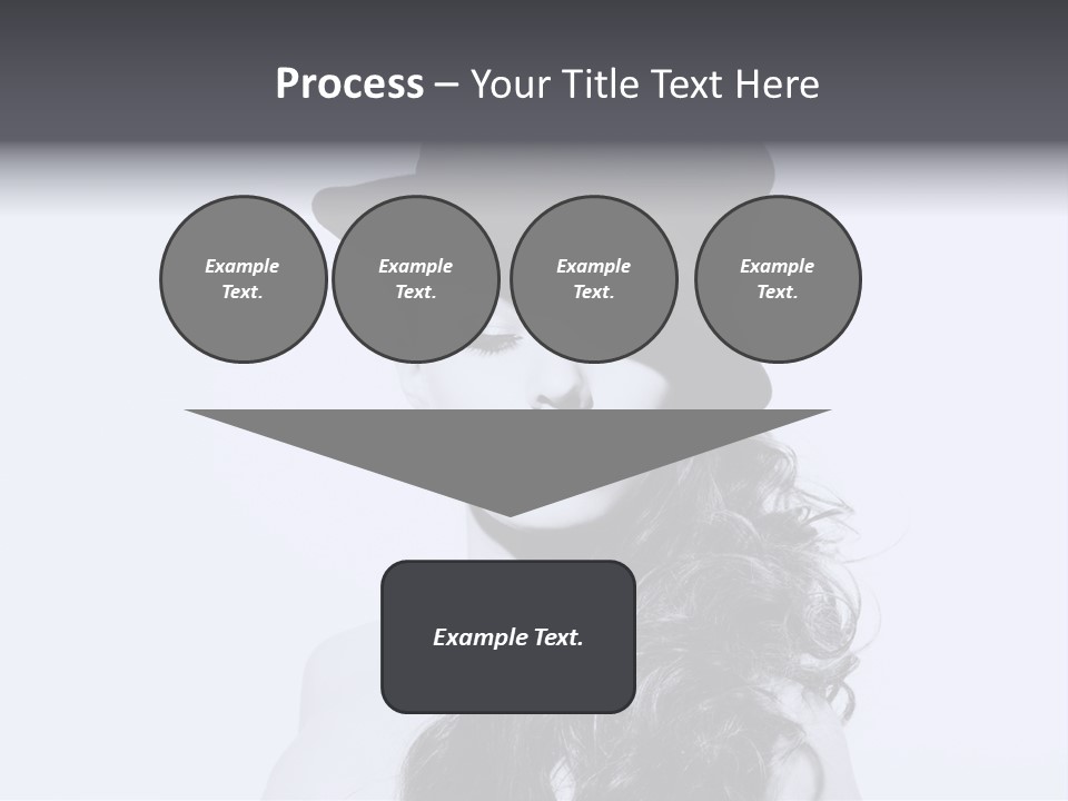 Women French Black PowerPoint Template