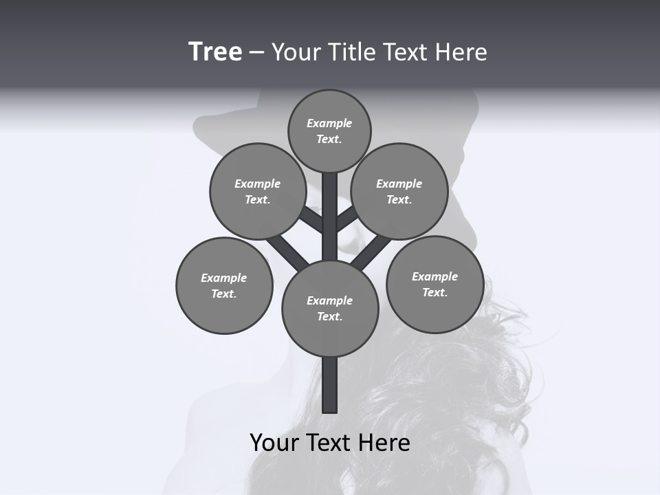 Women French Black PowerPoint Template