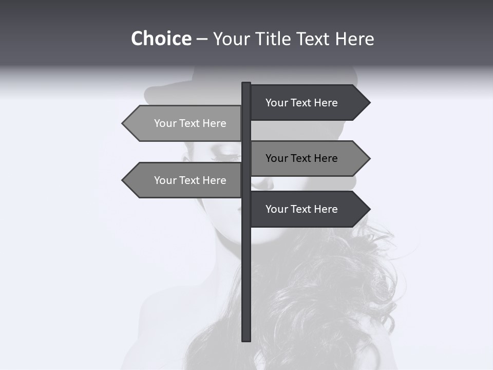 Women French Black PowerPoint Template