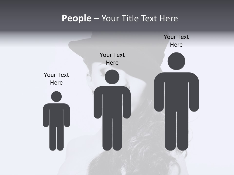 Women French Black PowerPoint Template