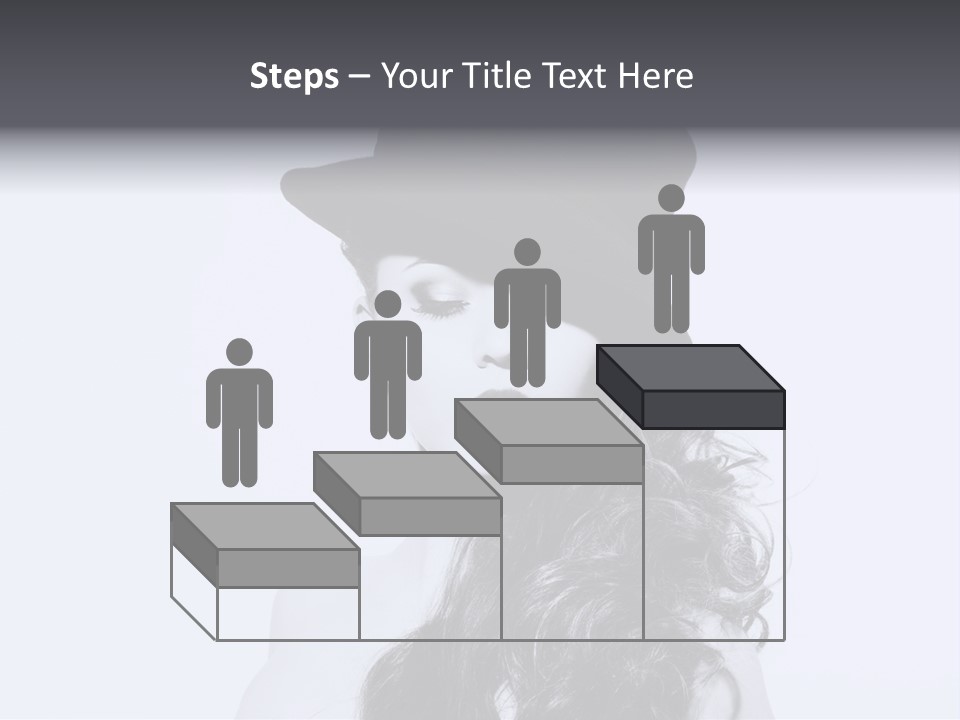 Women French Black PowerPoint Template