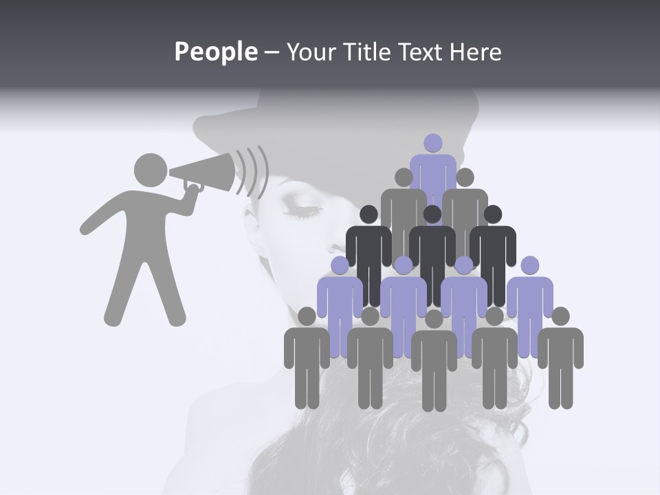 Women French Black PowerPoint Template