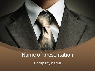 Closeup Jacket Display PowerPoint Template