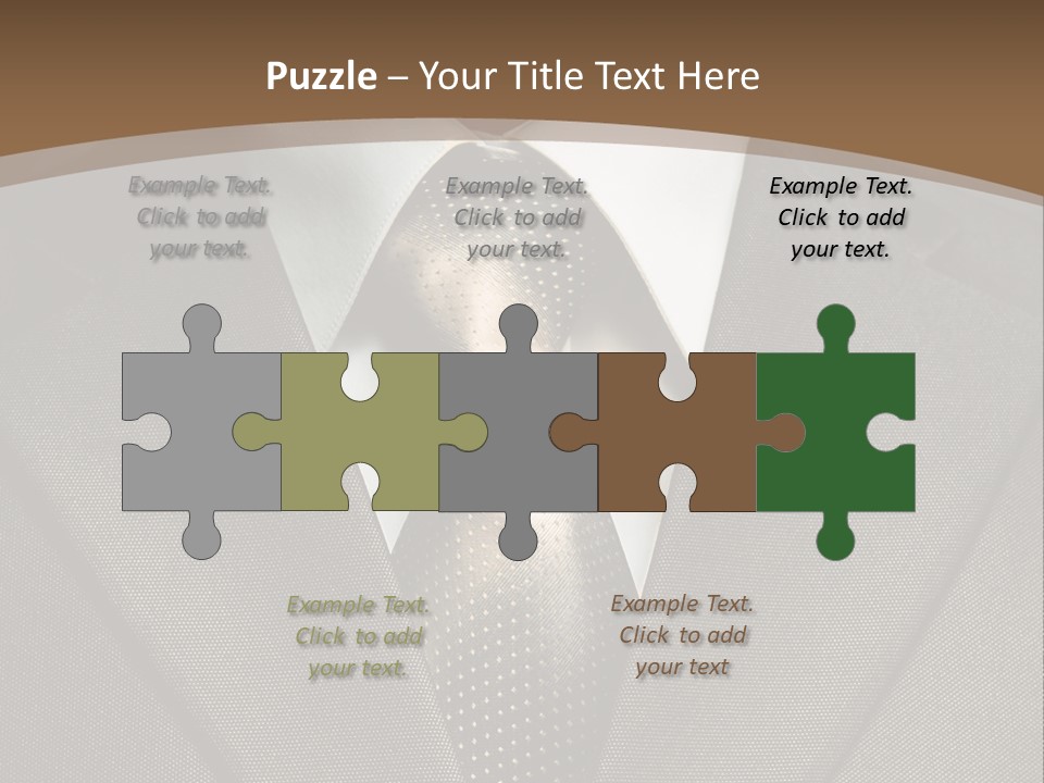 Closeup Jacket Display PowerPoint Template