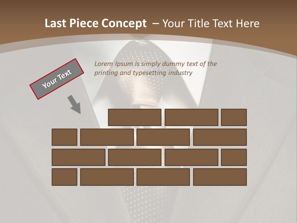 Closeup Jacket Display PowerPoint Template