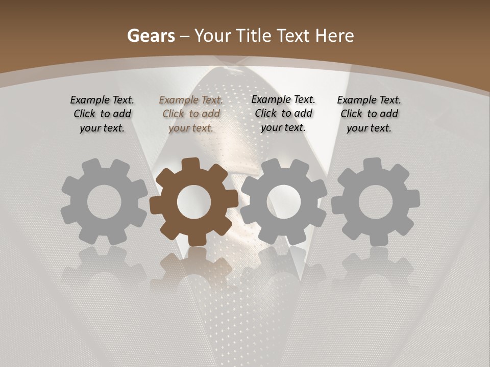 Closeup Jacket Display PowerPoint Template
