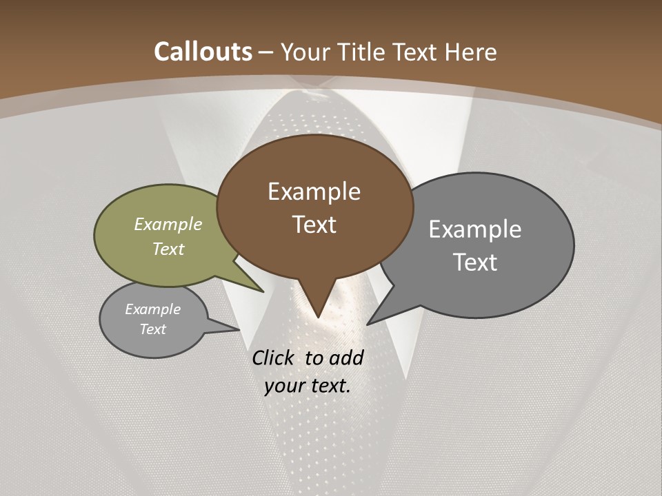 Closeup Jacket Display PowerPoint Template