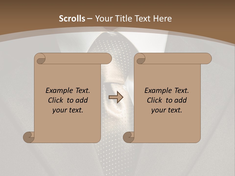 Closeup Jacket Display PowerPoint Template
