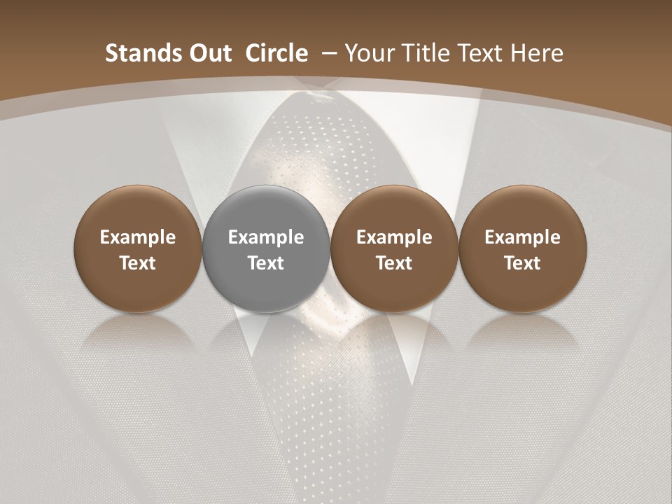 Closeup Jacket Display PowerPoint Template