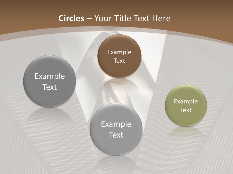 Closeup Jacket Display PowerPoint Template