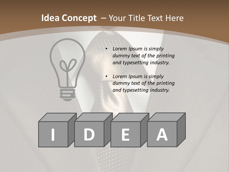 Closeup Jacket Display PowerPoint Template