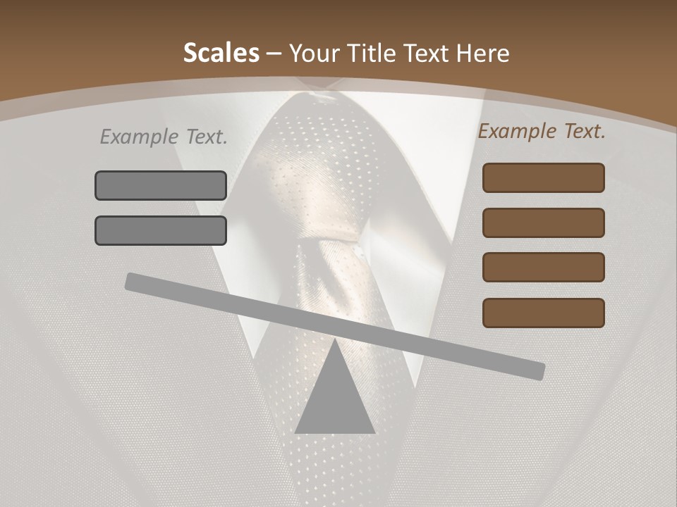 Closeup Jacket Display PowerPoint Template
