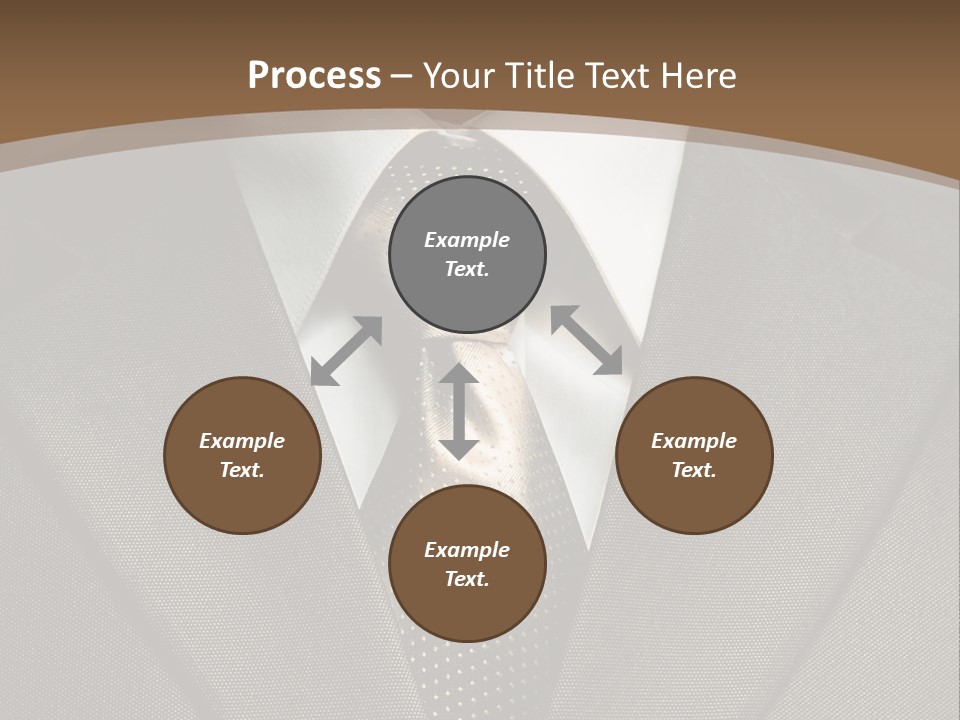 Closeup Jacket Display PowerPoint Template