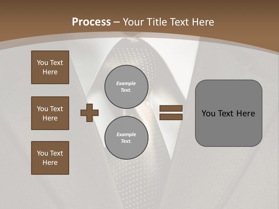 Closeup Jacket Display PowerPoint Template