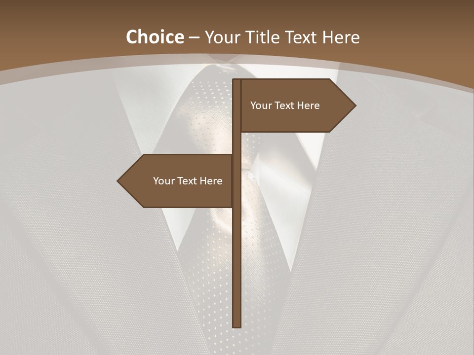 Closeup Jacket Display PowerPoint Template