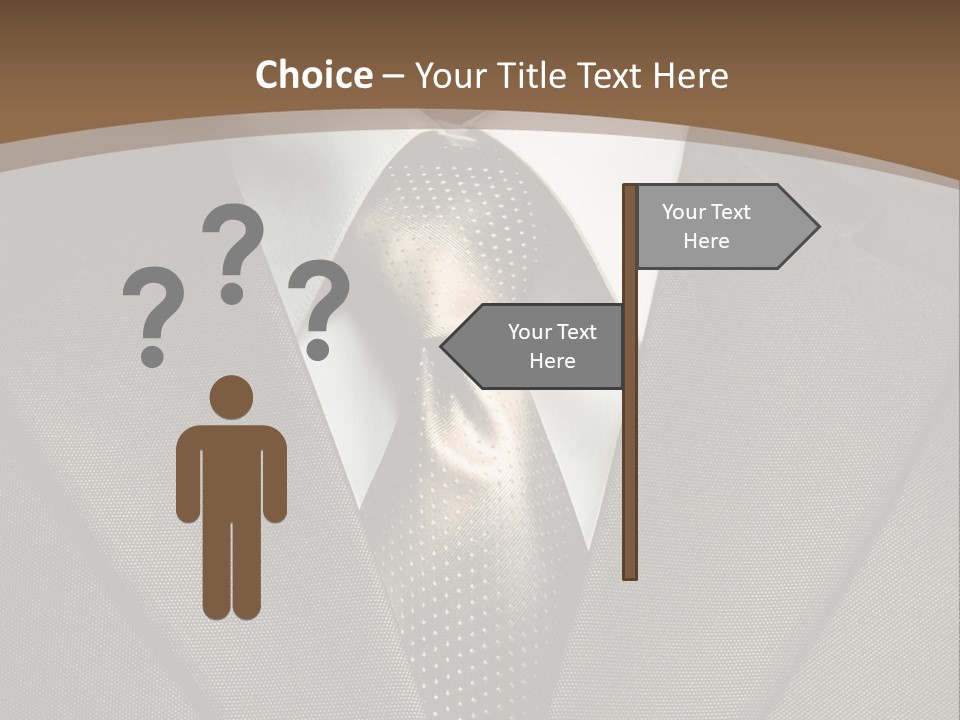 Closeup Jacket Display PowerPoint Template