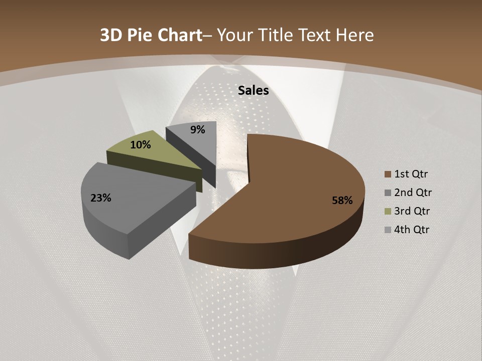 Closeup Jacket Display PowerPoint Template