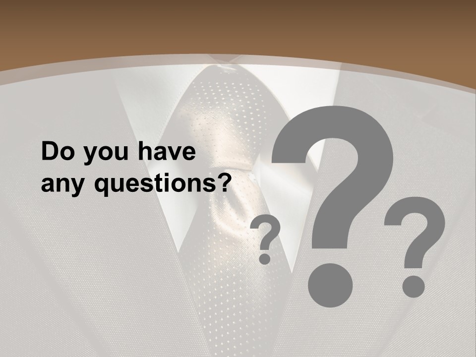 Closeup Jacket Display PowerPoint Template